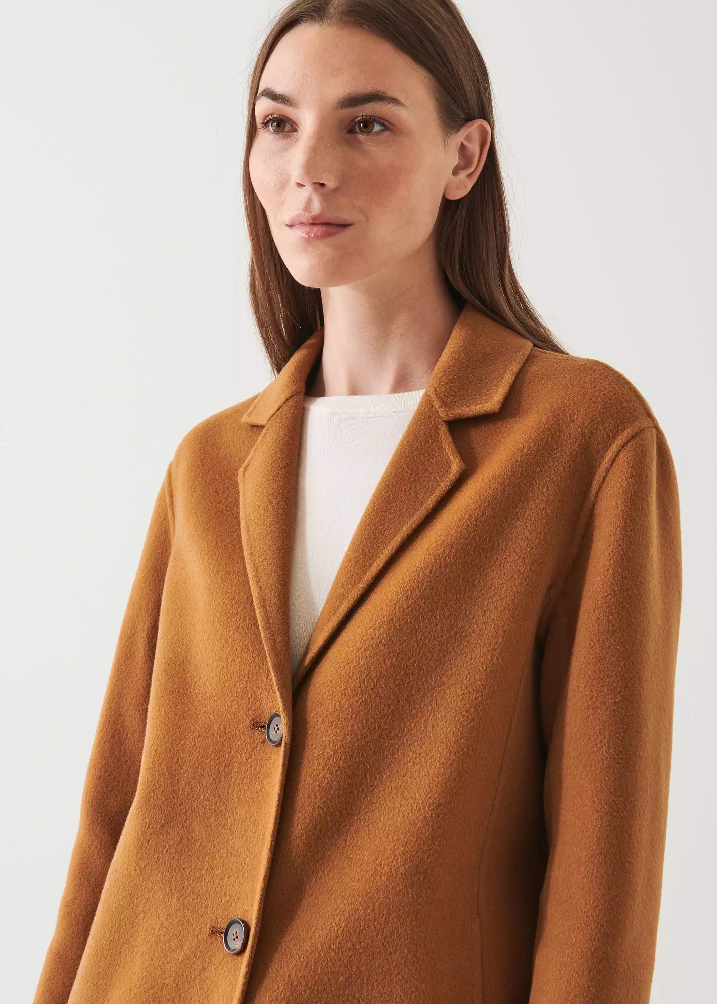 OVERSIZED SINGLE BREASTED WOOL COAT