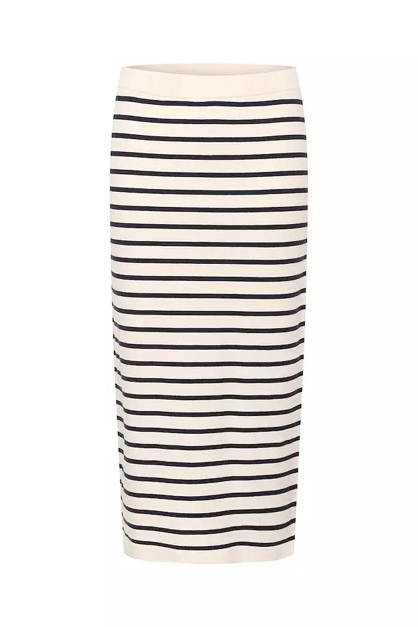 Part Two Emmarie Skirt Dark Navy Stripes