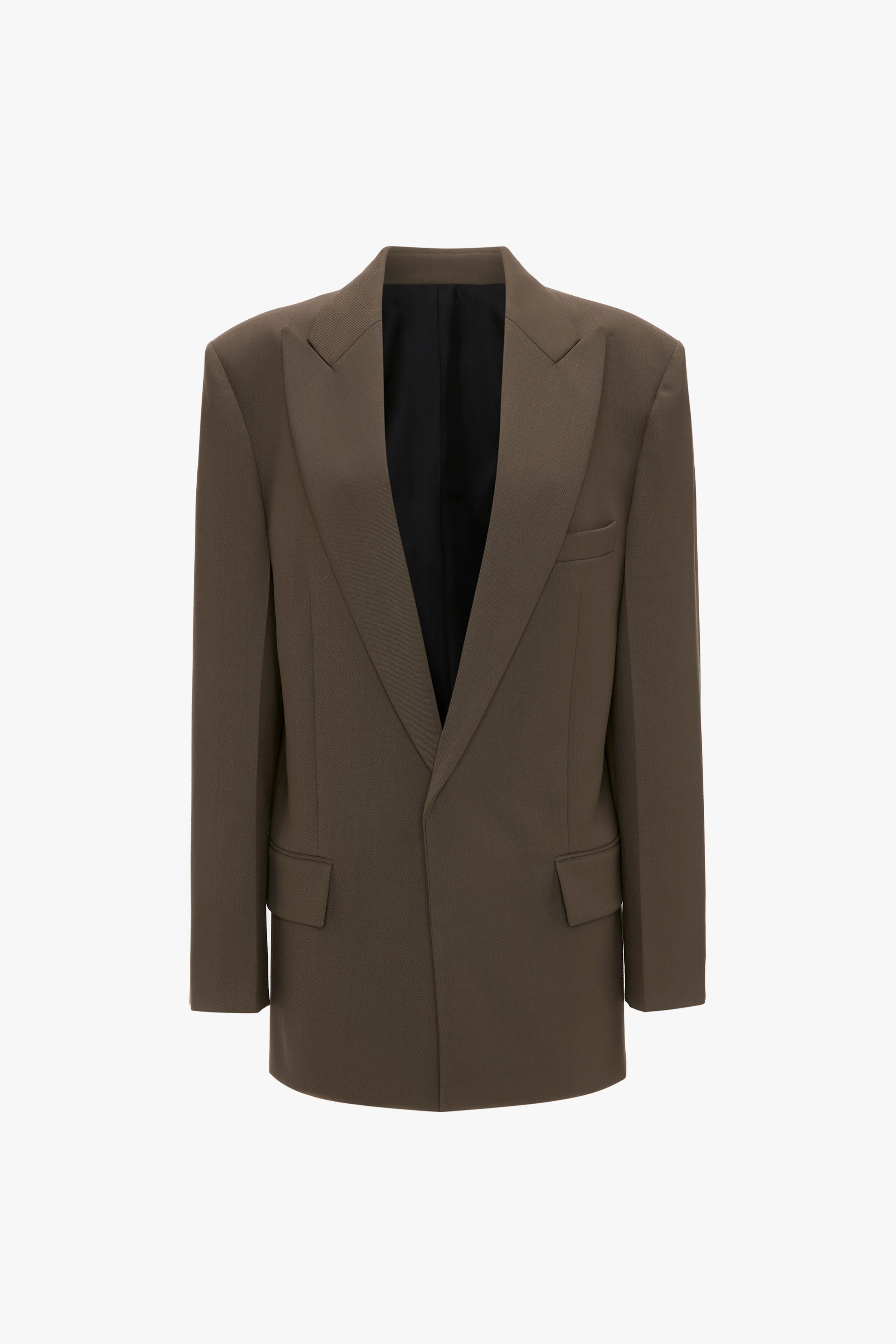 Peak Lapel Jacket In Oregano