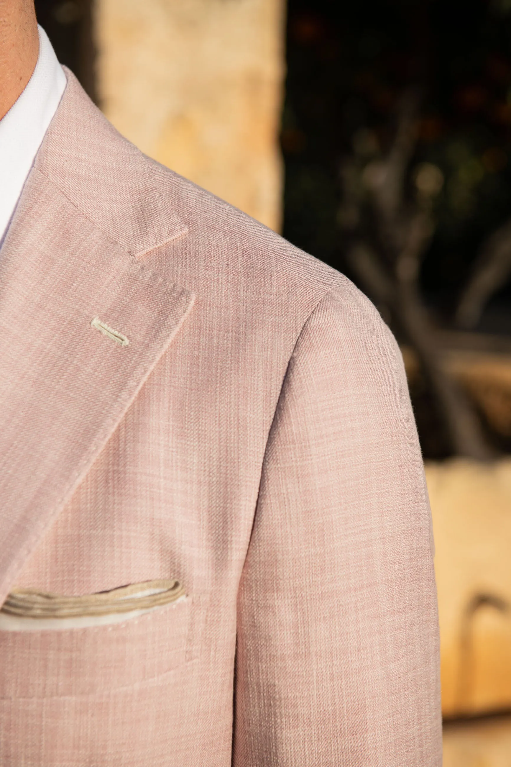 Pink jacket in Loro Piana fabric - Made in Italy