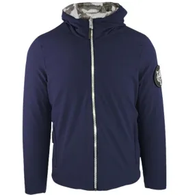 Plein Sport Padded Signature Logo Navy Jacket