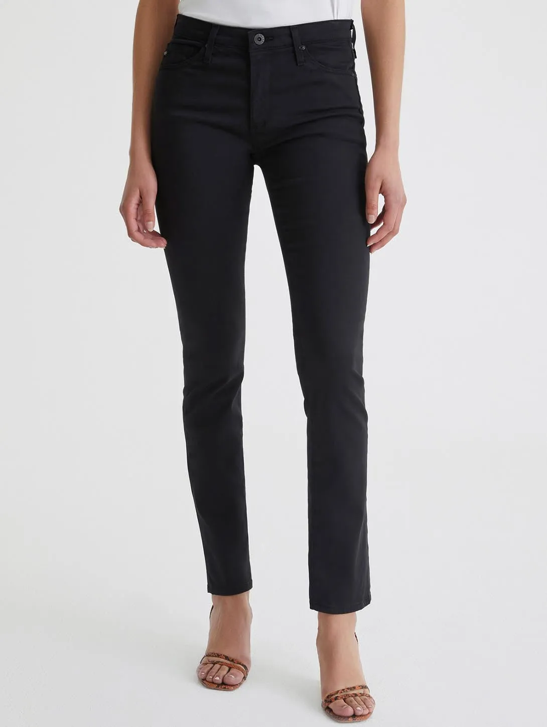 Prima Mid Rise Cigarette Jean - Black