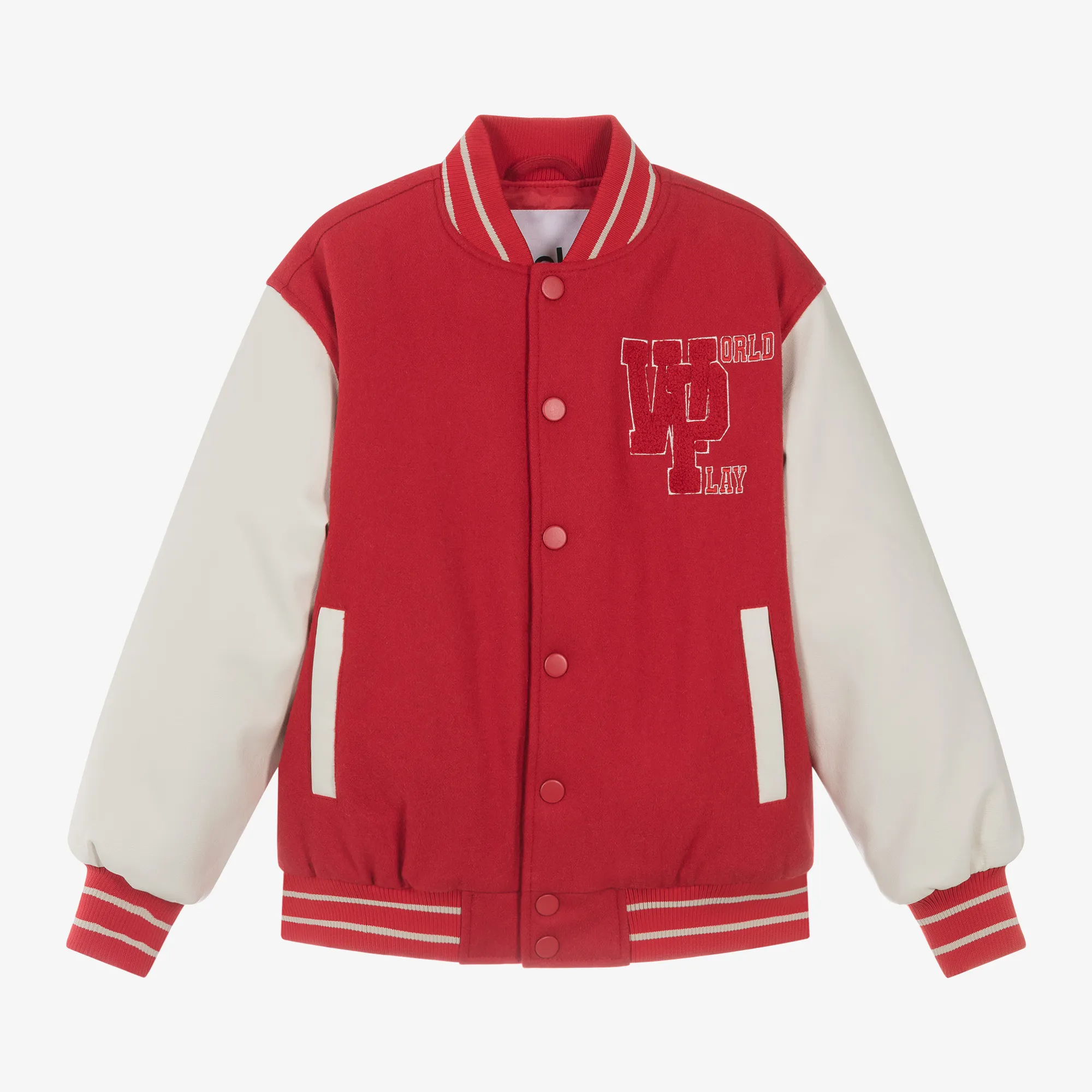 Red Wool Varsity Jacket