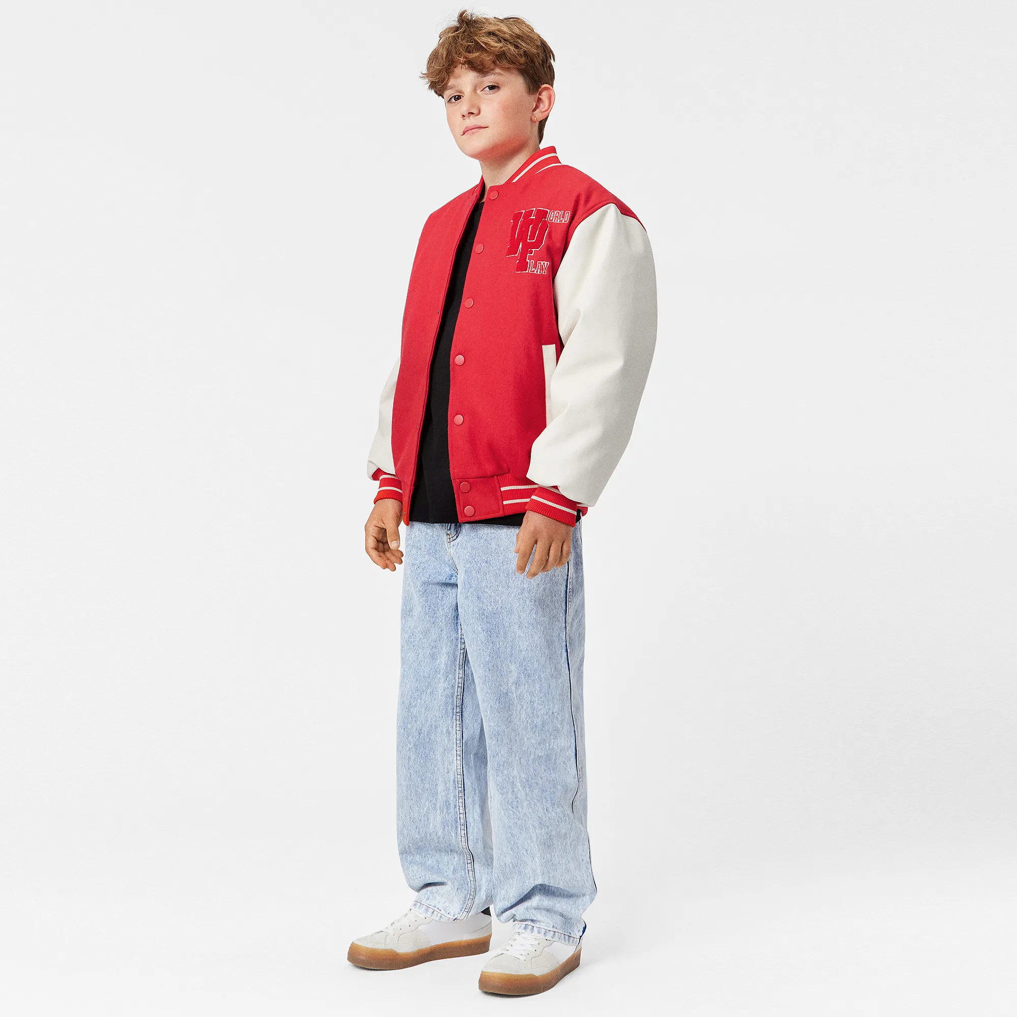 Red Wool Varsity Jacket