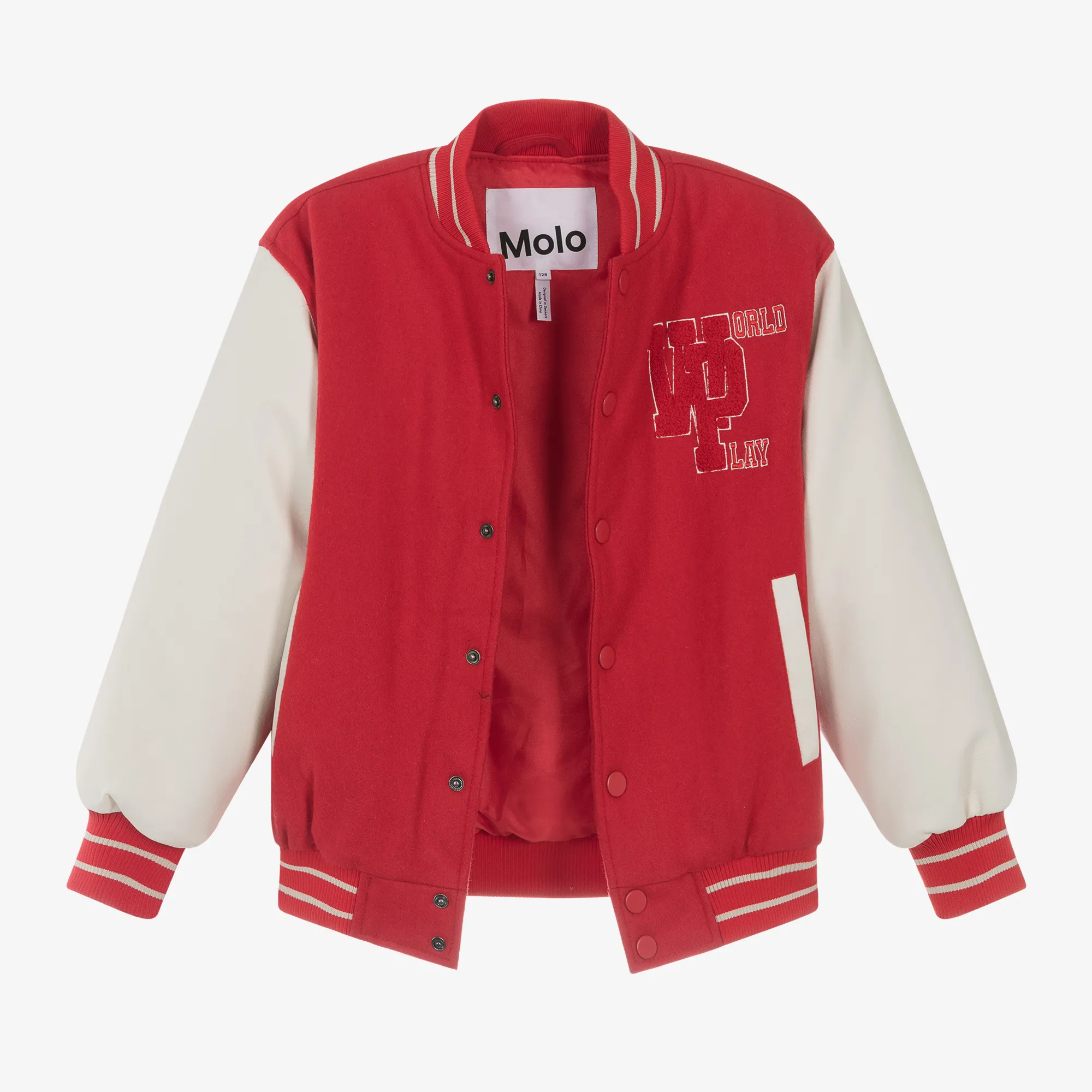 Red Wool Varsity Jacket