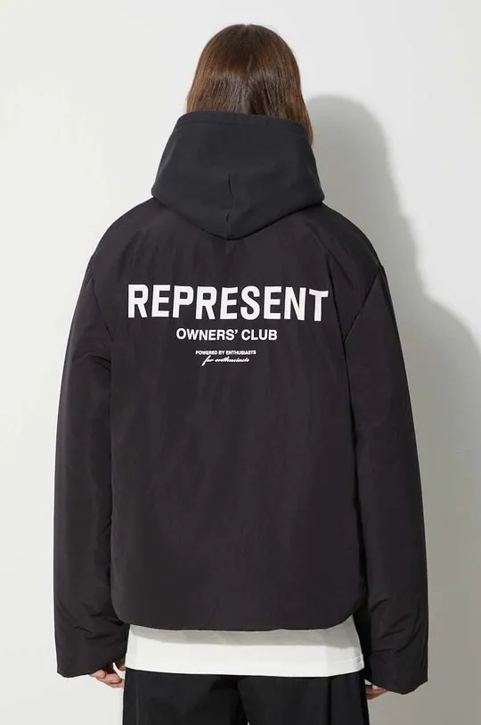 Represent jacket Owners Club Wadded Jacket men's black color