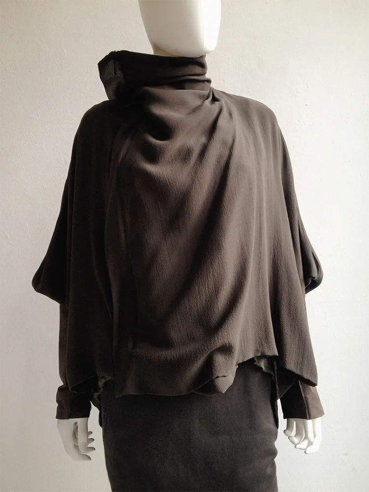 Rick Owens NASKA bubble coat with leather sleeves — spring 2012