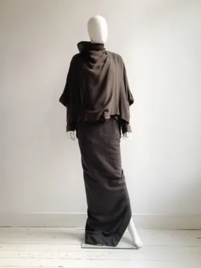 Rick Owens NASKA bubble coat with leather sleeves — spring 2012