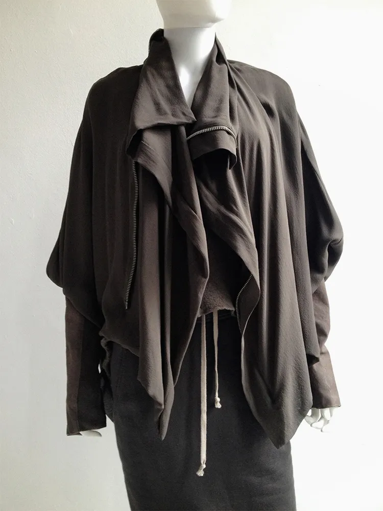 Rick Owens NASKA bubble coat with leather sleeves — spring 2012