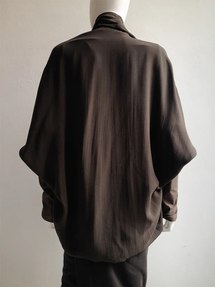 Rick Owens NASKA bubble coat with leather sleeves — spring 2012