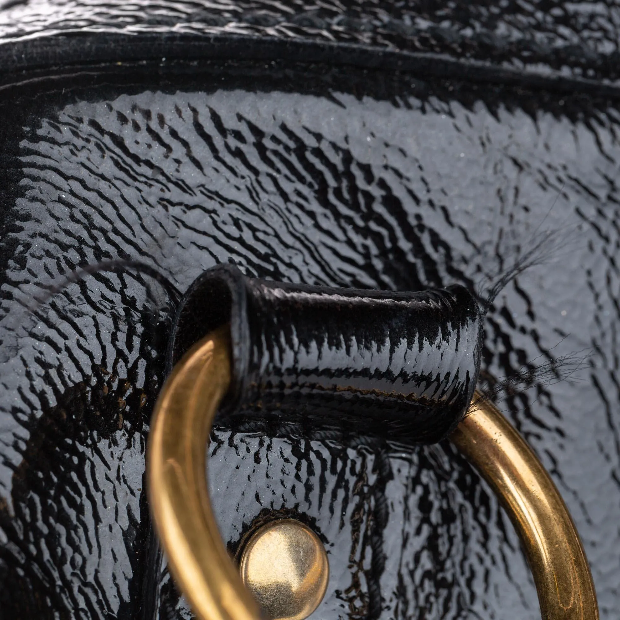 Saint Laurent Black Muse Patent Leather Handbag