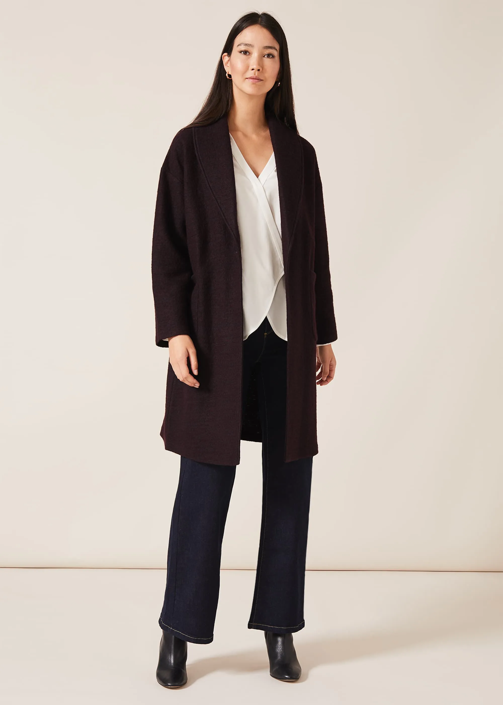 Sally Shawl Collar Knit Coat