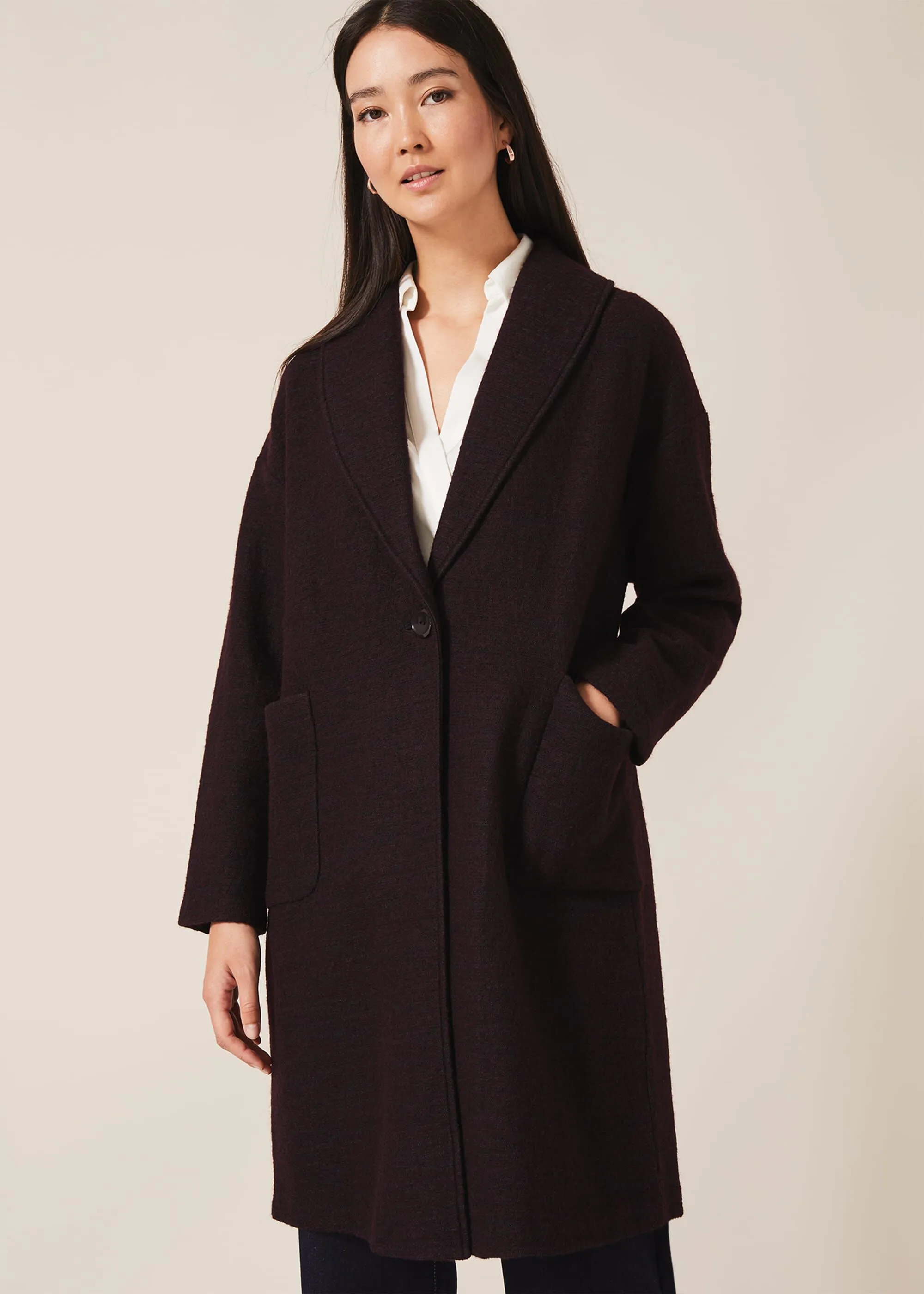 Sally Shawl Collar Knit Coat