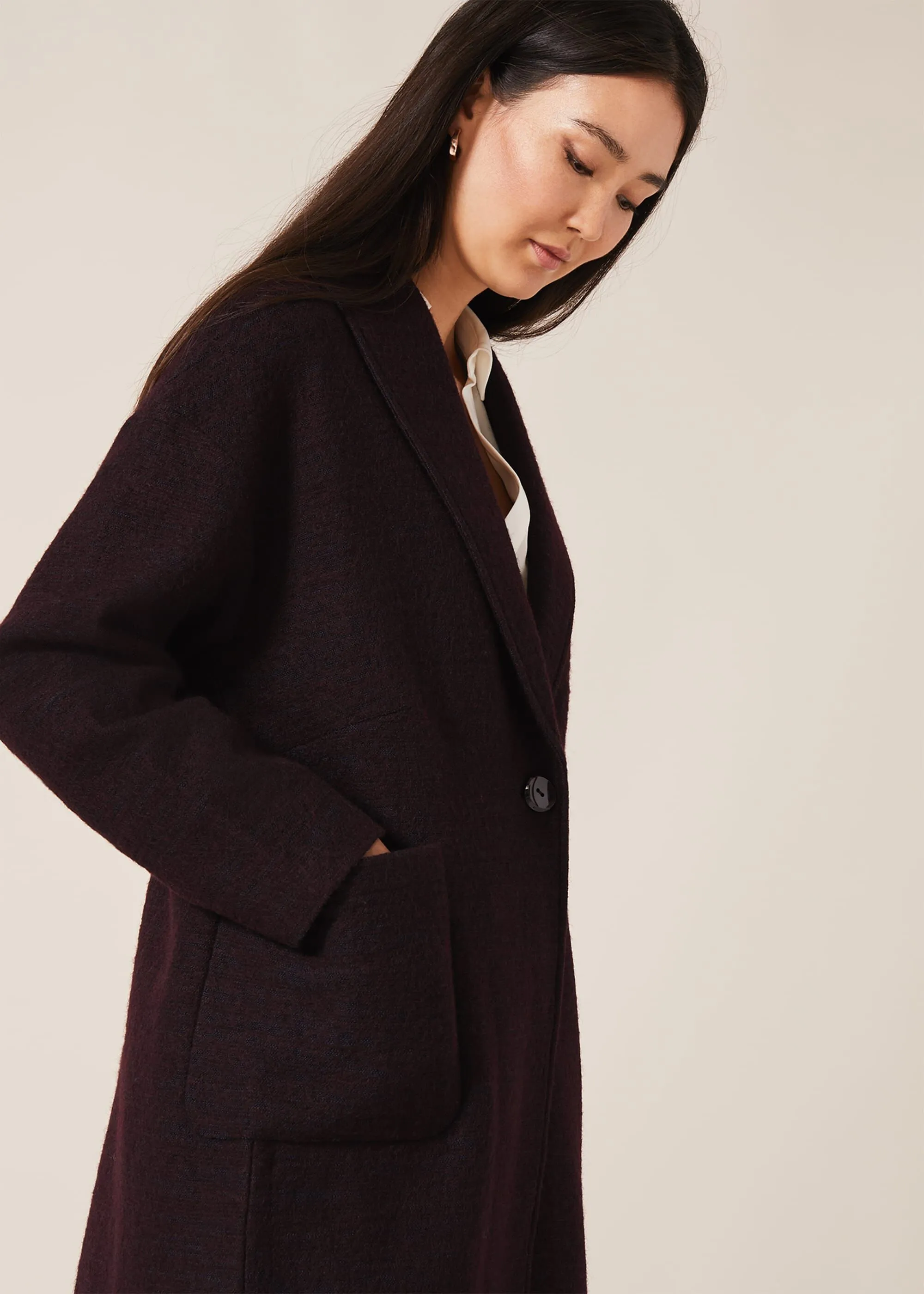 Sally Shawl Collar Knit Coat