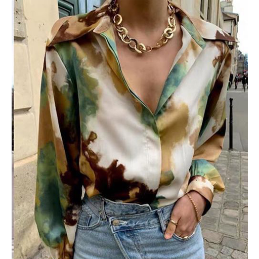 Single Breasted  Casual Blouse