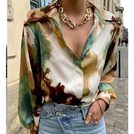 Single Breasted  Casual Blouse