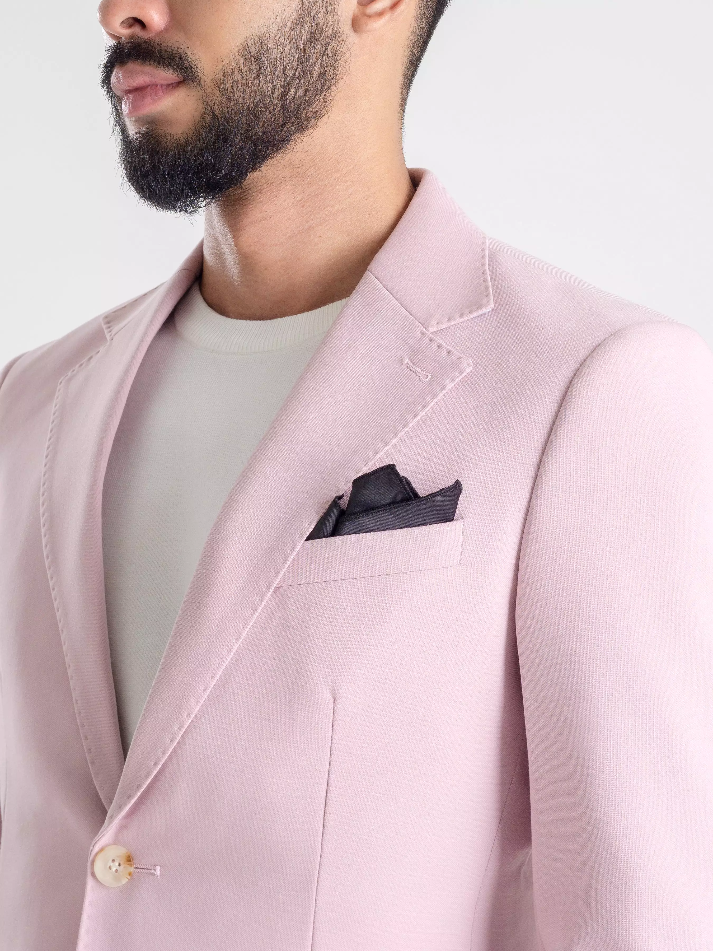 Single Breasted Suit Blazer - Panther Plain (Notch Lapel)