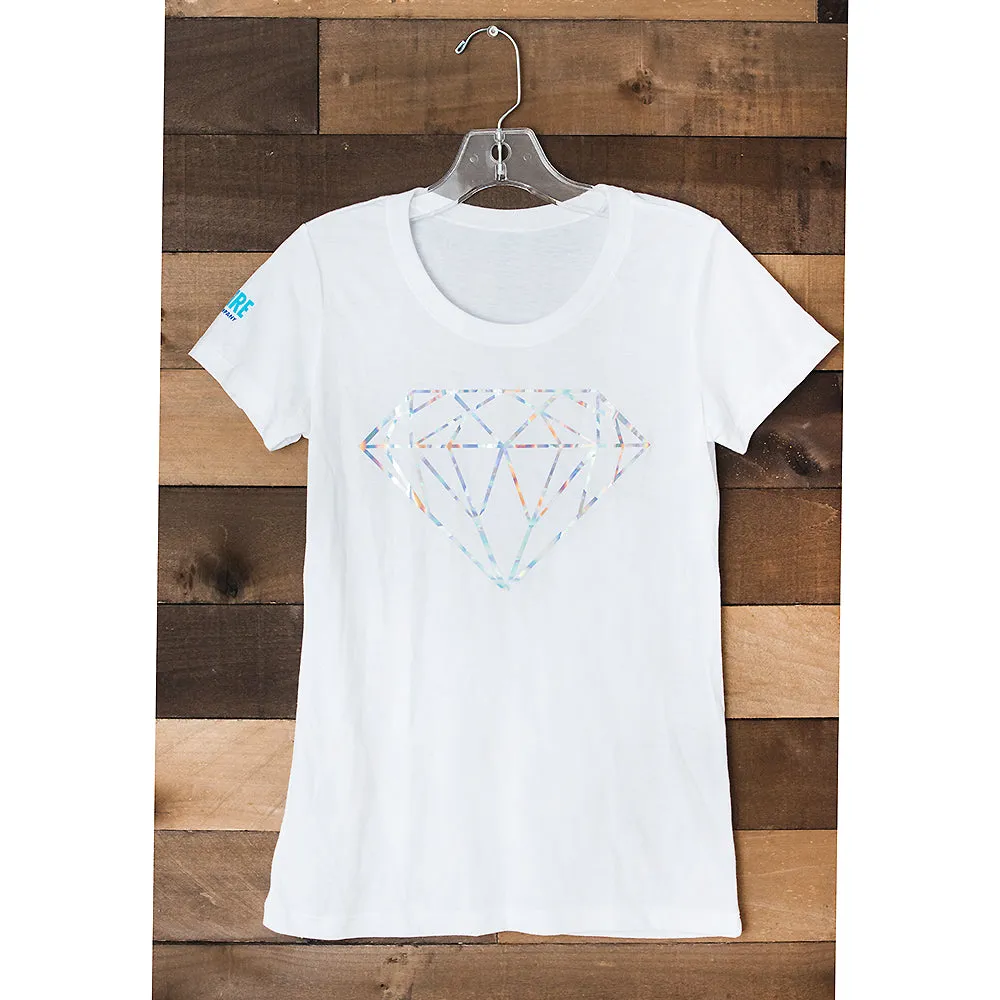 Starfire Body Jewelry Company Holographic Diamond Ladies Tee