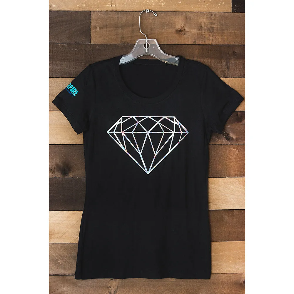 Starfire Body Jewelry Company Holographic Diamond Ladies Tee