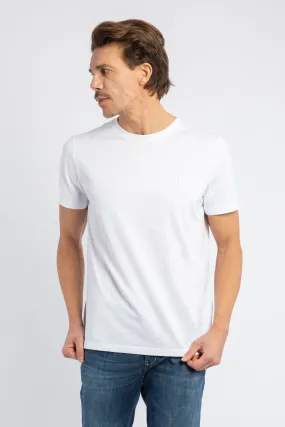 T-shirt regular in jersey con ricamo