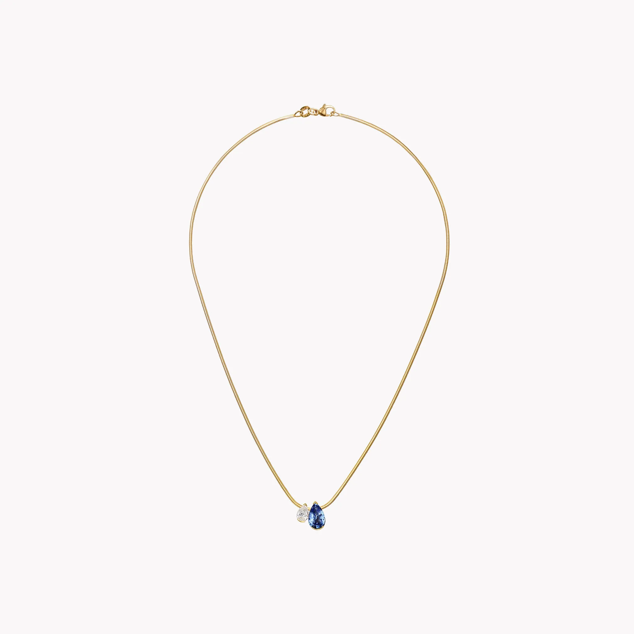 The Blue Sapphire Muse Duo Pendant