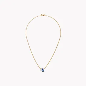 The Blue Sapphire Muse Duo Pendant