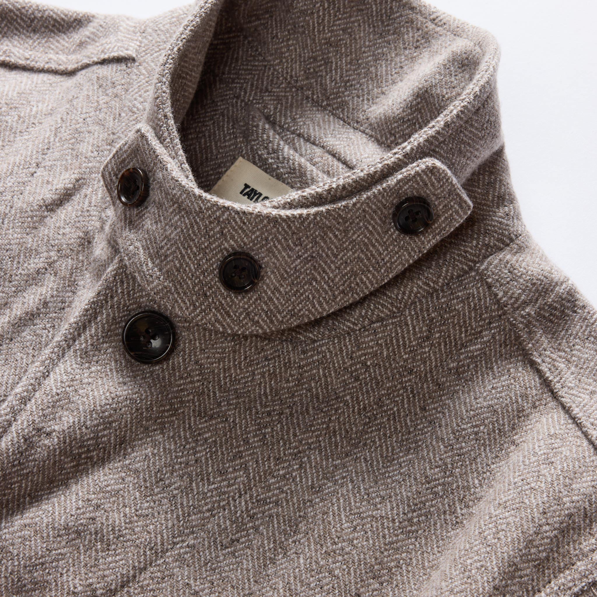 The Gibson Jacket in Heathered Oat Nep Herringbone