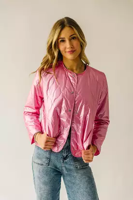 The Jardine Metallic Jacket in Pink