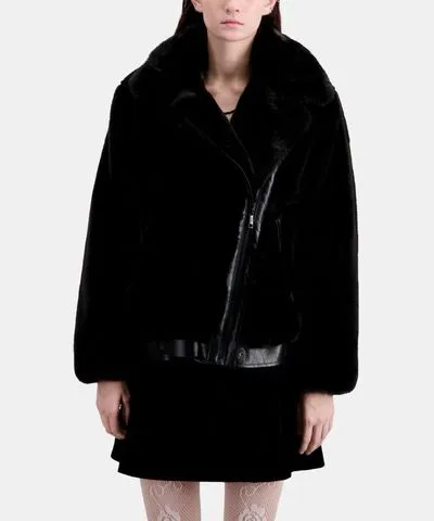 The Kooples Faux Fur Bomber Jacket