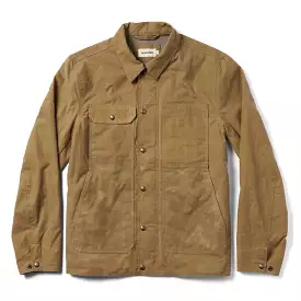 The Lined Longshore Jacket in Harvest Tan Waxed Canvas