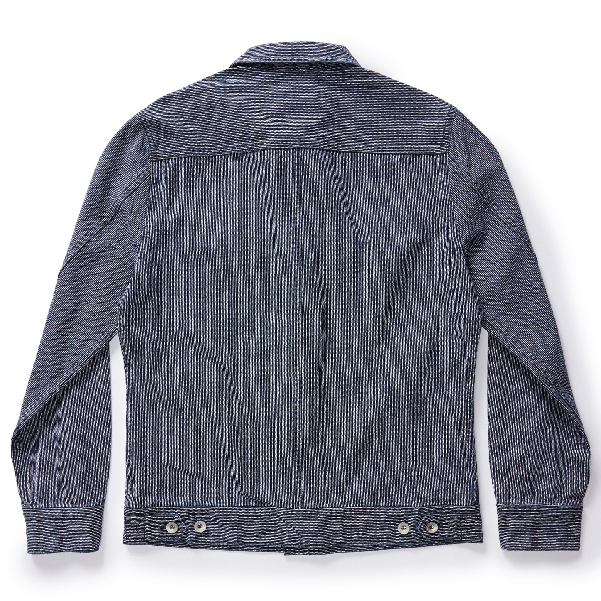 The Long Haul Jacket in Washed Indigo Stripe