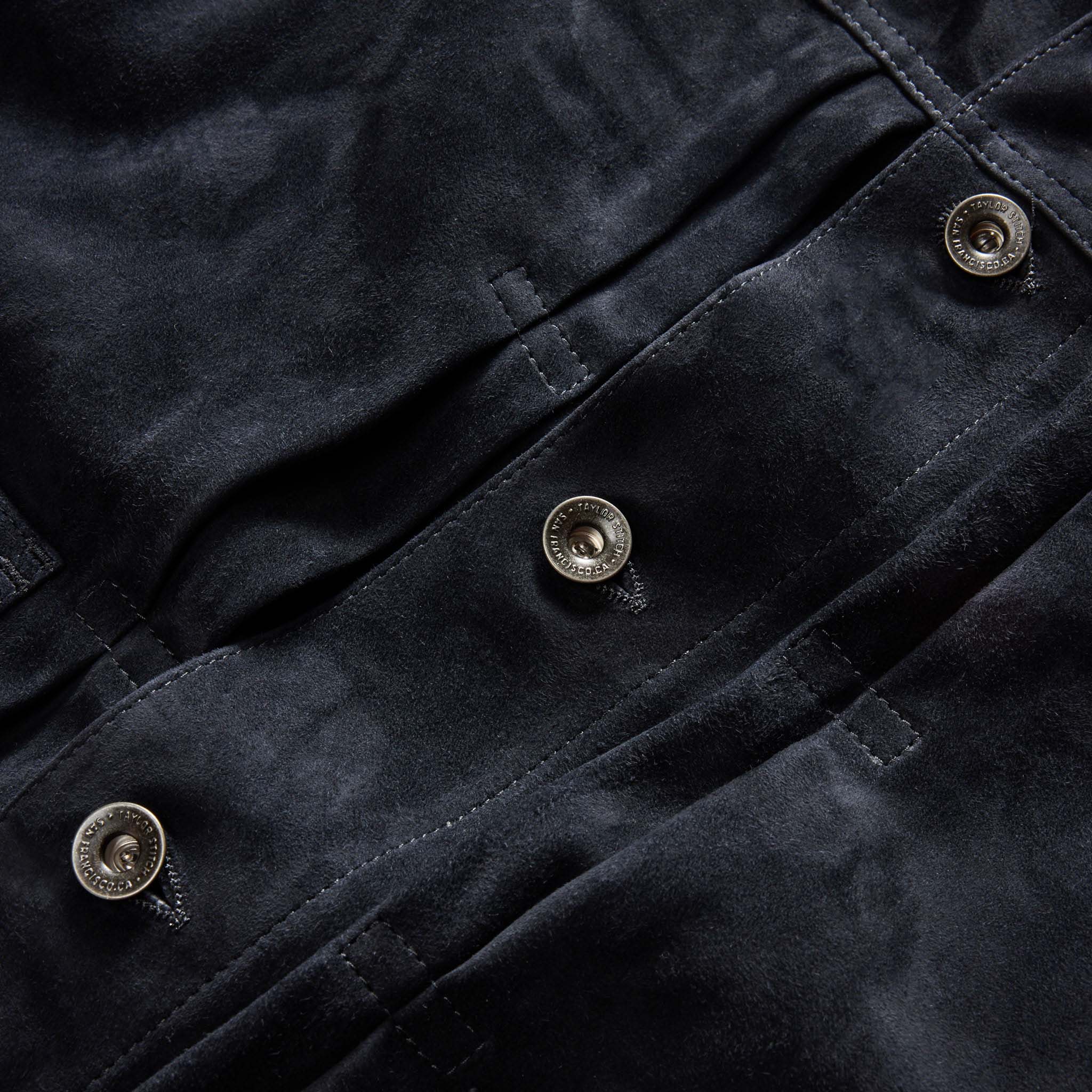 The Ryder Jacket in Dark Navy Suede