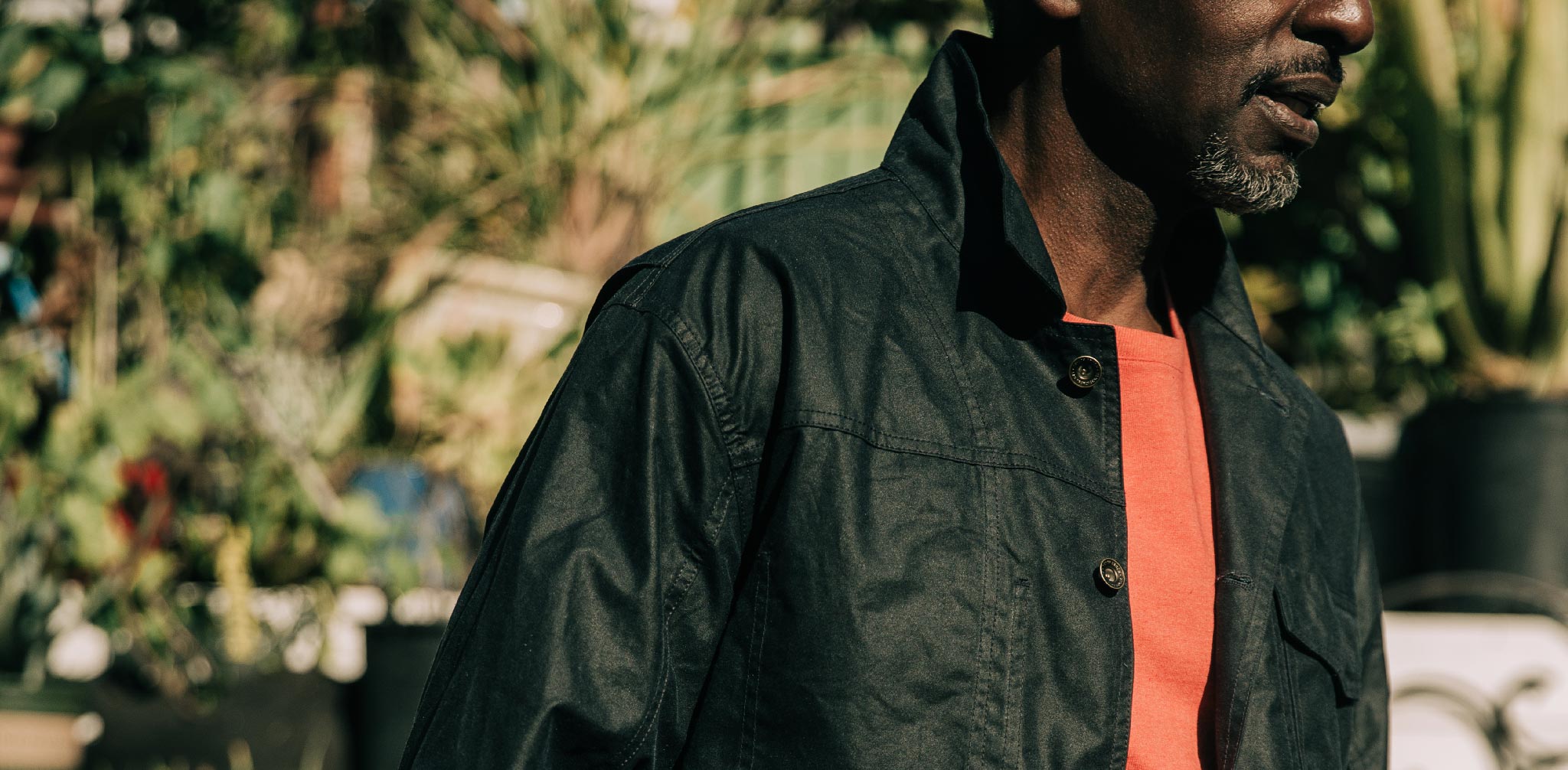 The Task Jacket in Waxed Navy