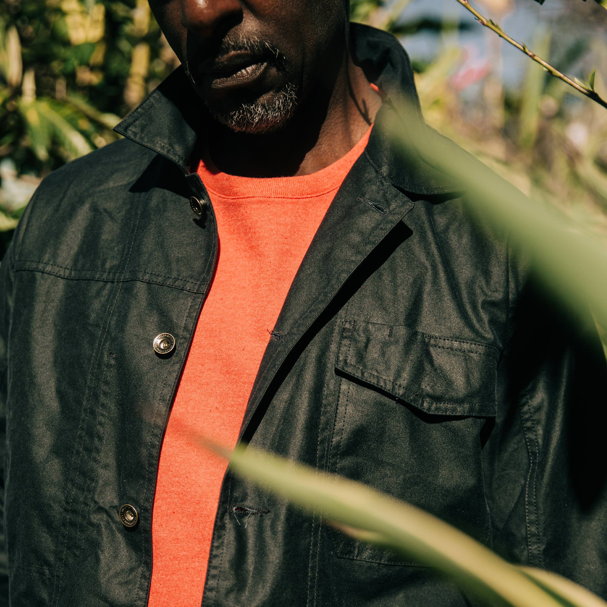 The Task Jacket in Waxed Navy