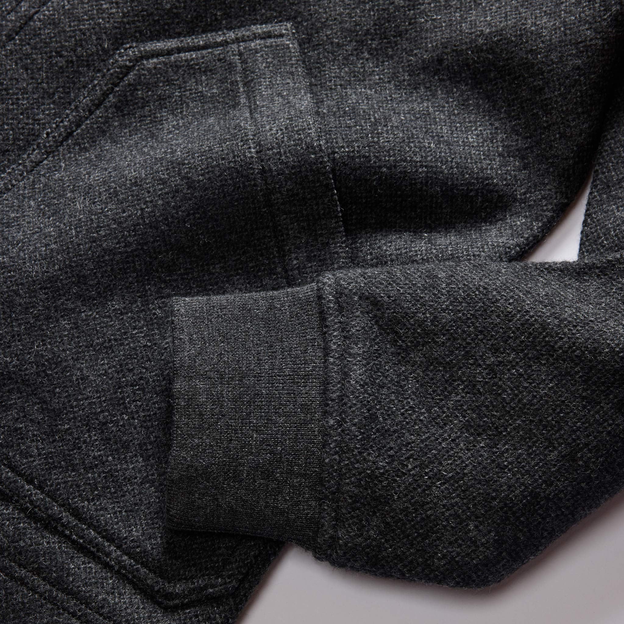 The Weekend Jacket in Charcoal Birdseye Wool