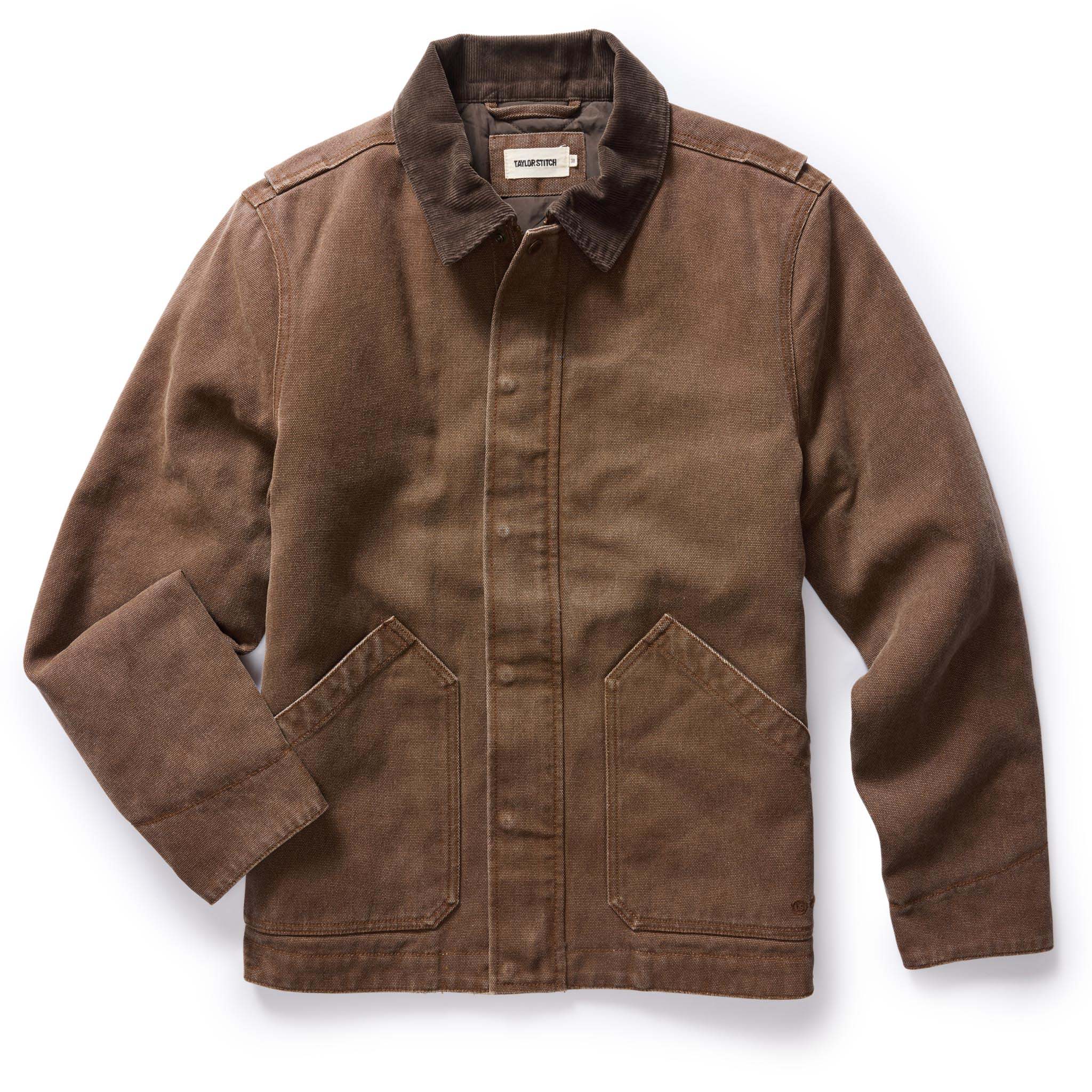 The Workhorse Jacket in Aged Penny Chipped Canvas