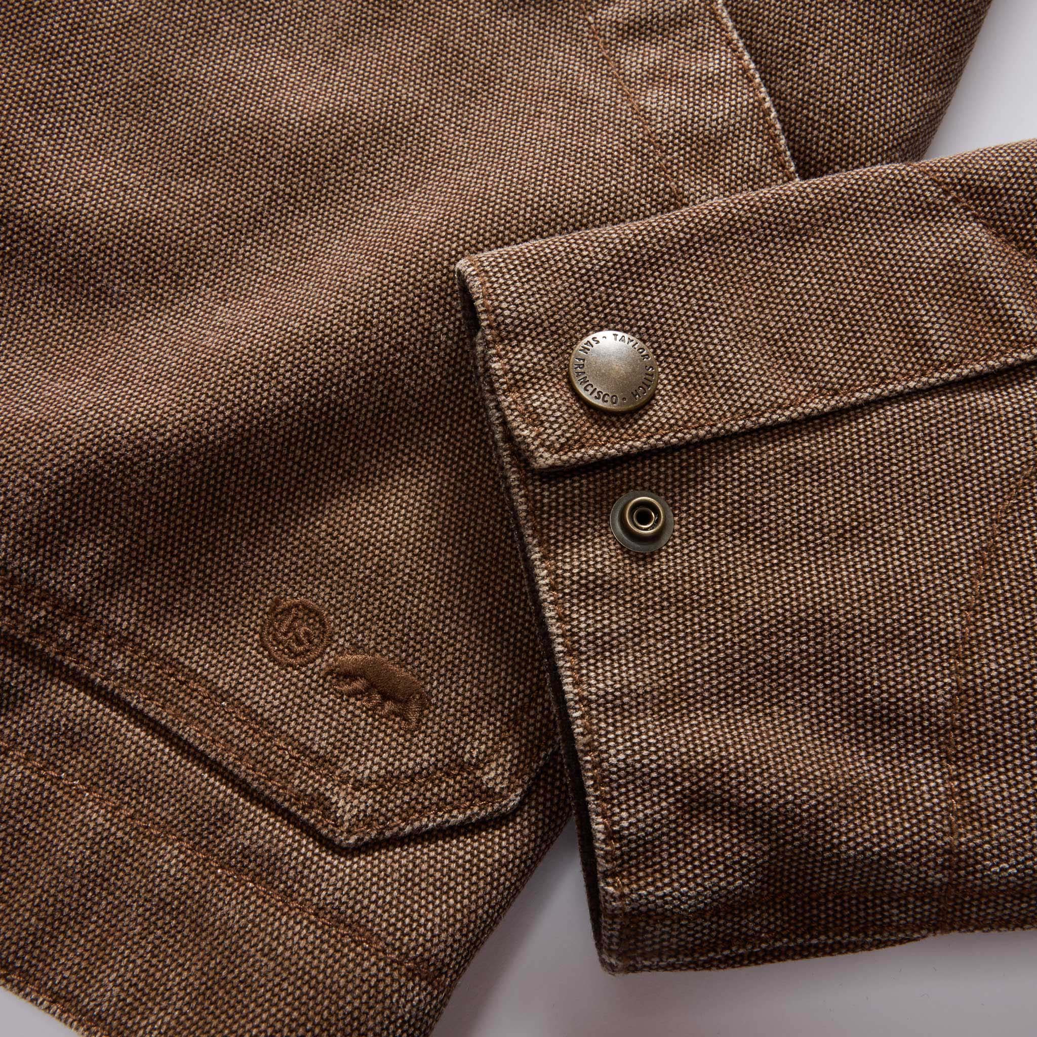 The Workhorse Jacket in Aged Penny Chipped Canvas