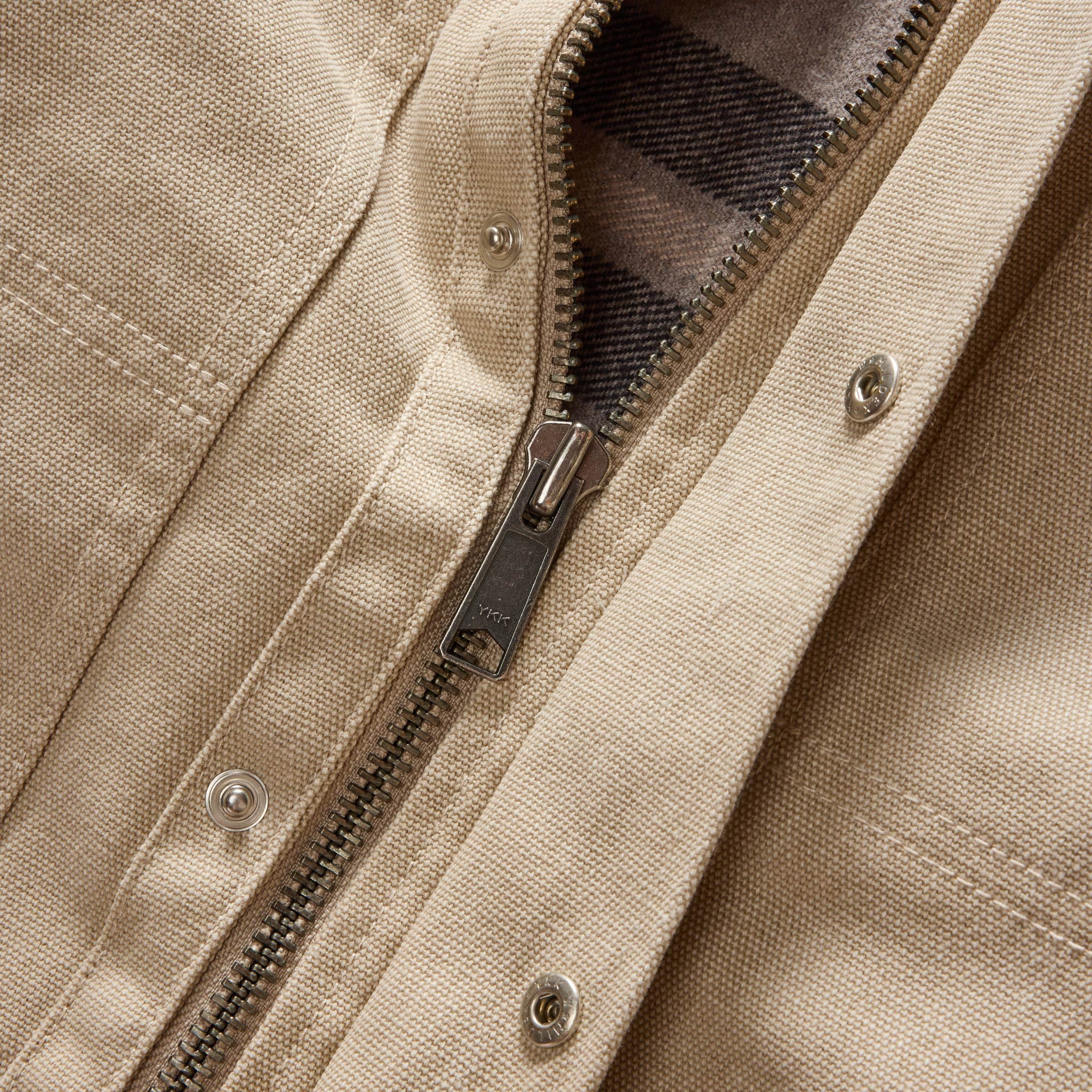 The Workhorse Utility Jacket in Light Khaki Chipped Canvas