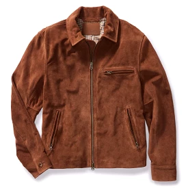 The Wyatt Jacket in Chocolate Suede