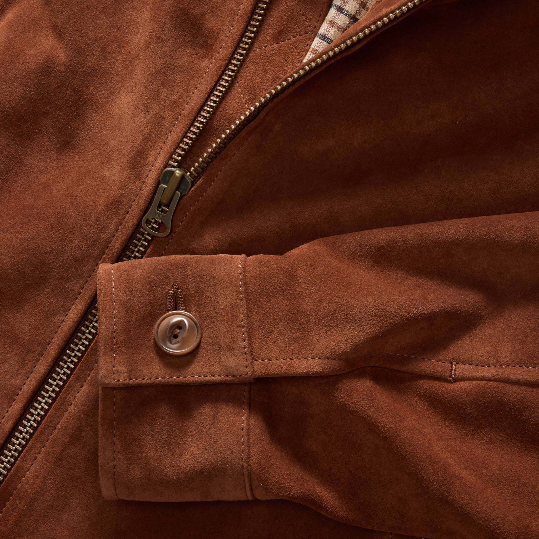 The Wyatt Jacket in Chocolate Suede