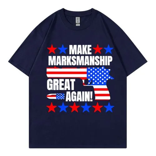 Unisex T-shirt Short Sleeve T-Shirts Streetwear Donald Trump Letter Usa