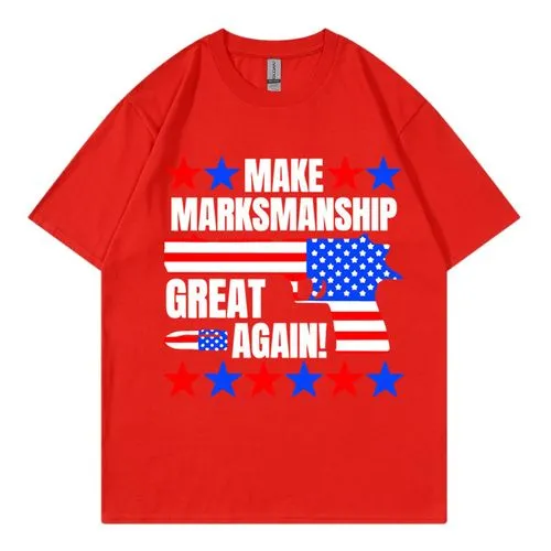 Unisex T-shirt Short Sleeve T-Shirts Streetwear Donald Trump Letter Usa