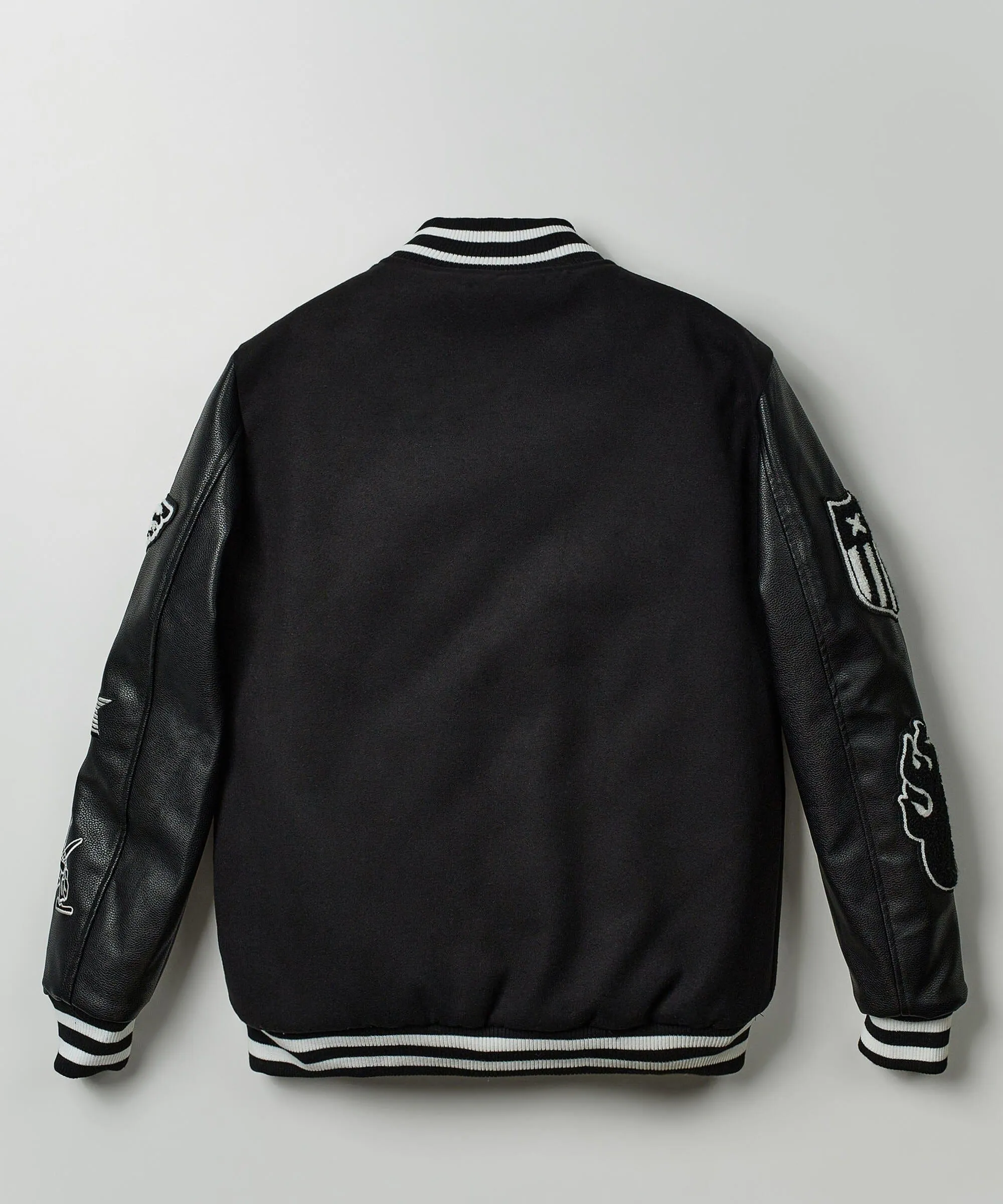 USA Wool Varsity Jacket - Black