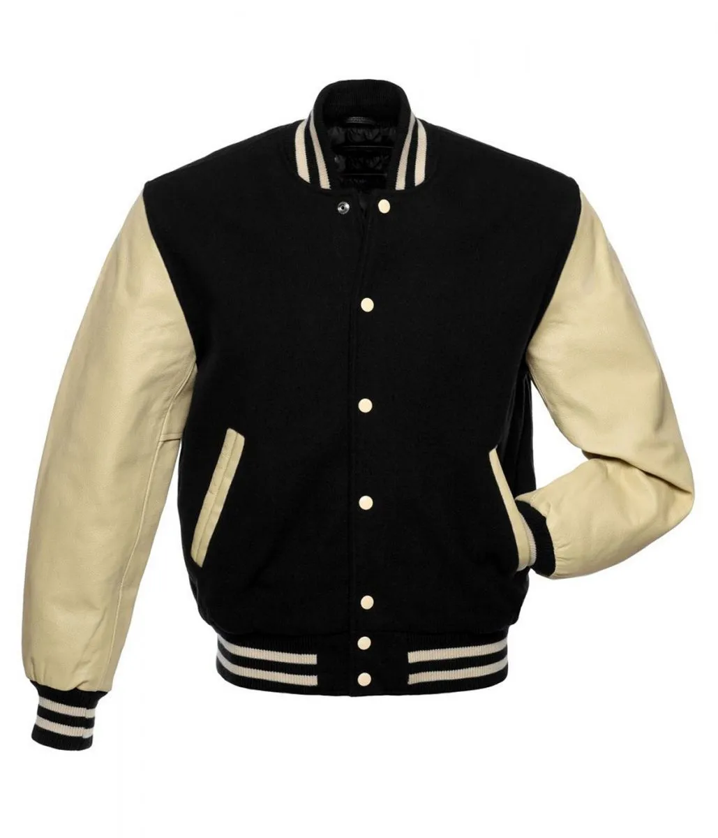 Varsity Wool and Leather Jacket