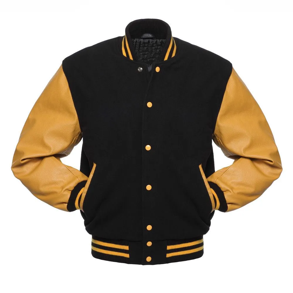 Varsity Wool and Leather Jacket