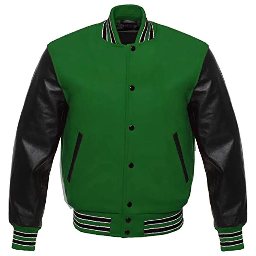 Varsity Wool and Leather Jacket