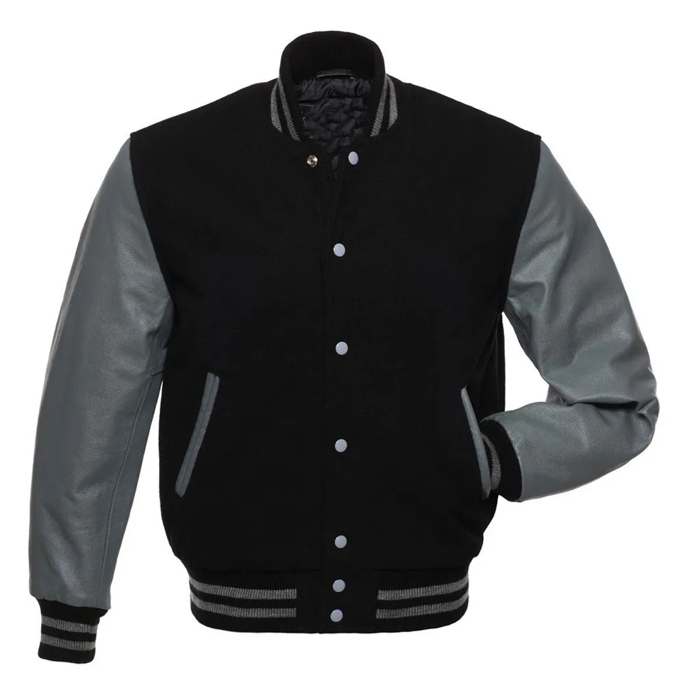 Varsity Wool and Leather Jacket