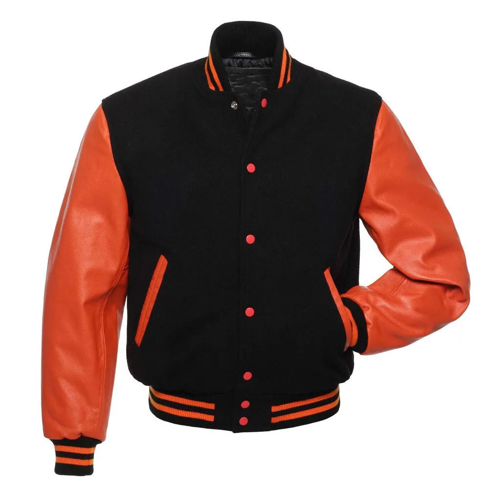 Varsity Wool and Leather Jacket