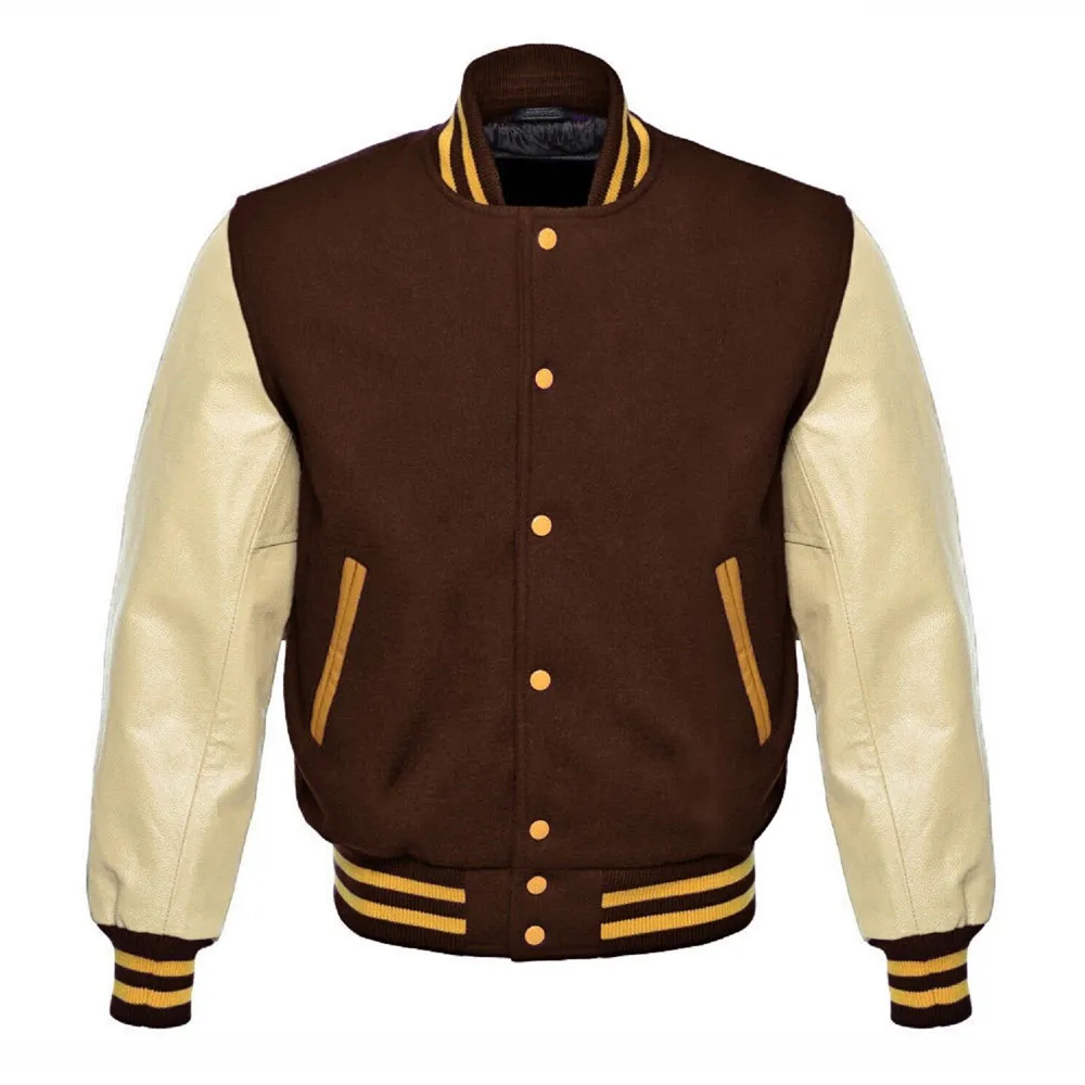 Varsity Wool and Leather Jacket