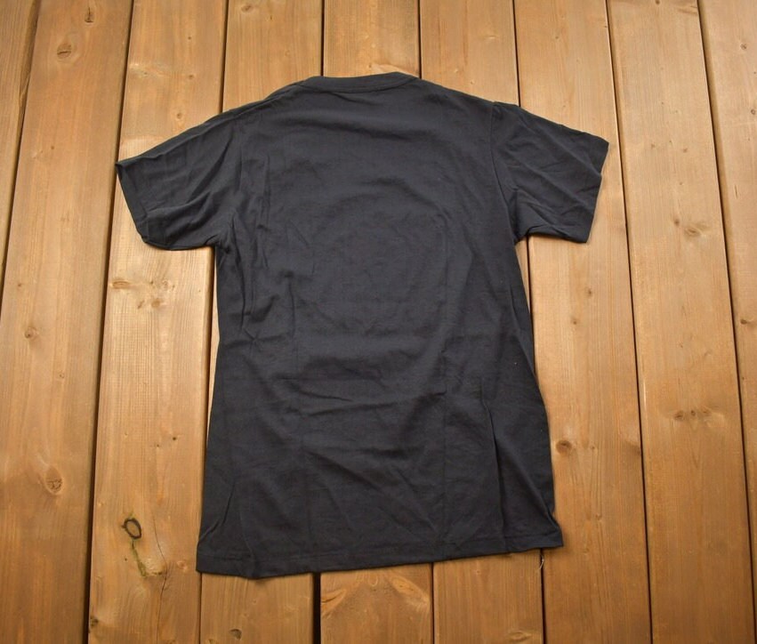 Vintage 1970s Deadstock Blank Black T Shirt / Vintage T Shirt / True Vintage / 70s Shirt / Vintage Blanks / Deadstock / Made In 